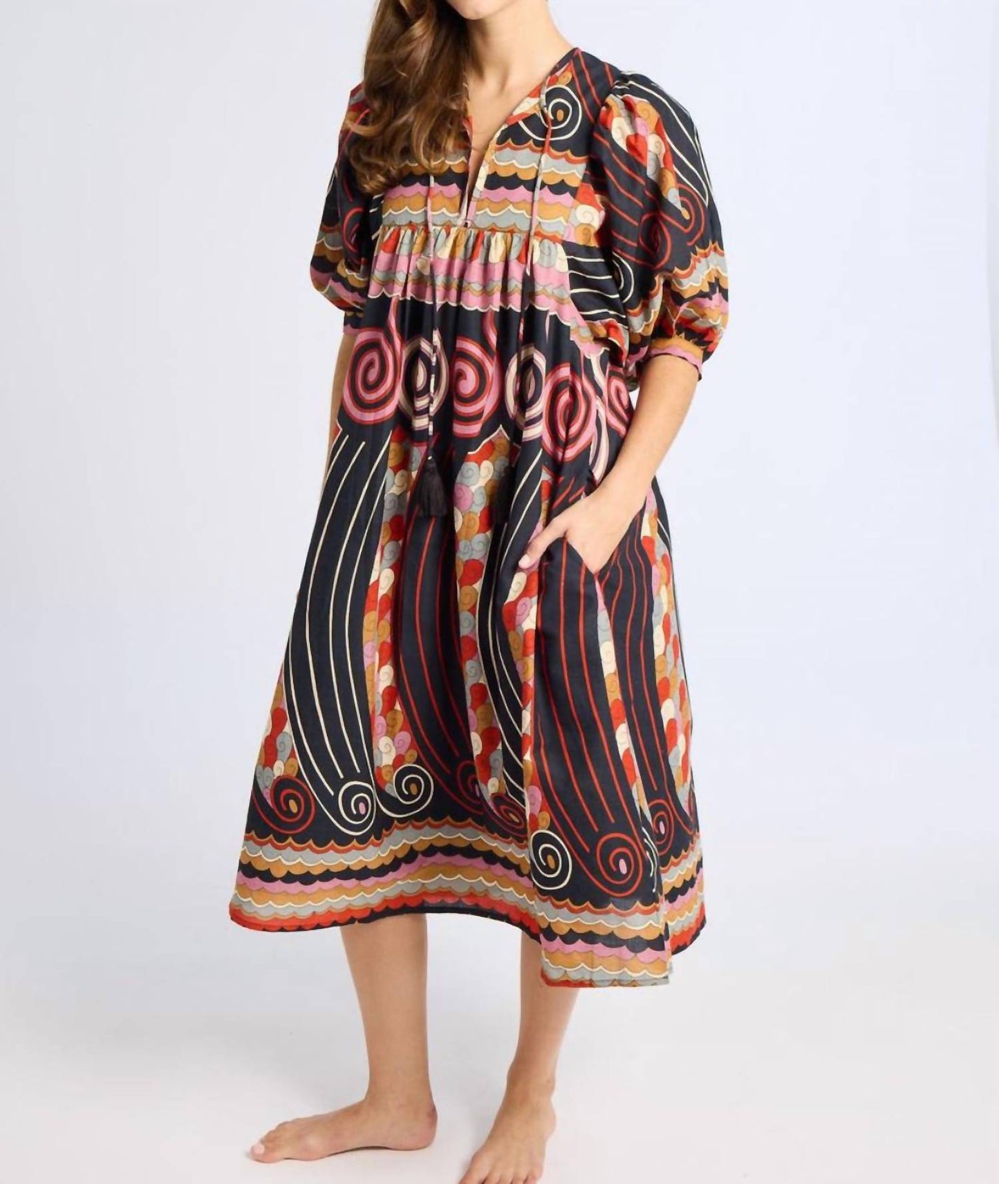 Mille - Saffron Dress Mear Print