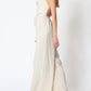 Aakaa - Iris Cowl Tie Back Neck Backless Belted Jumpsuit