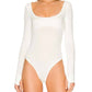 Free People - Settle In Scoop Neck Bodysuit