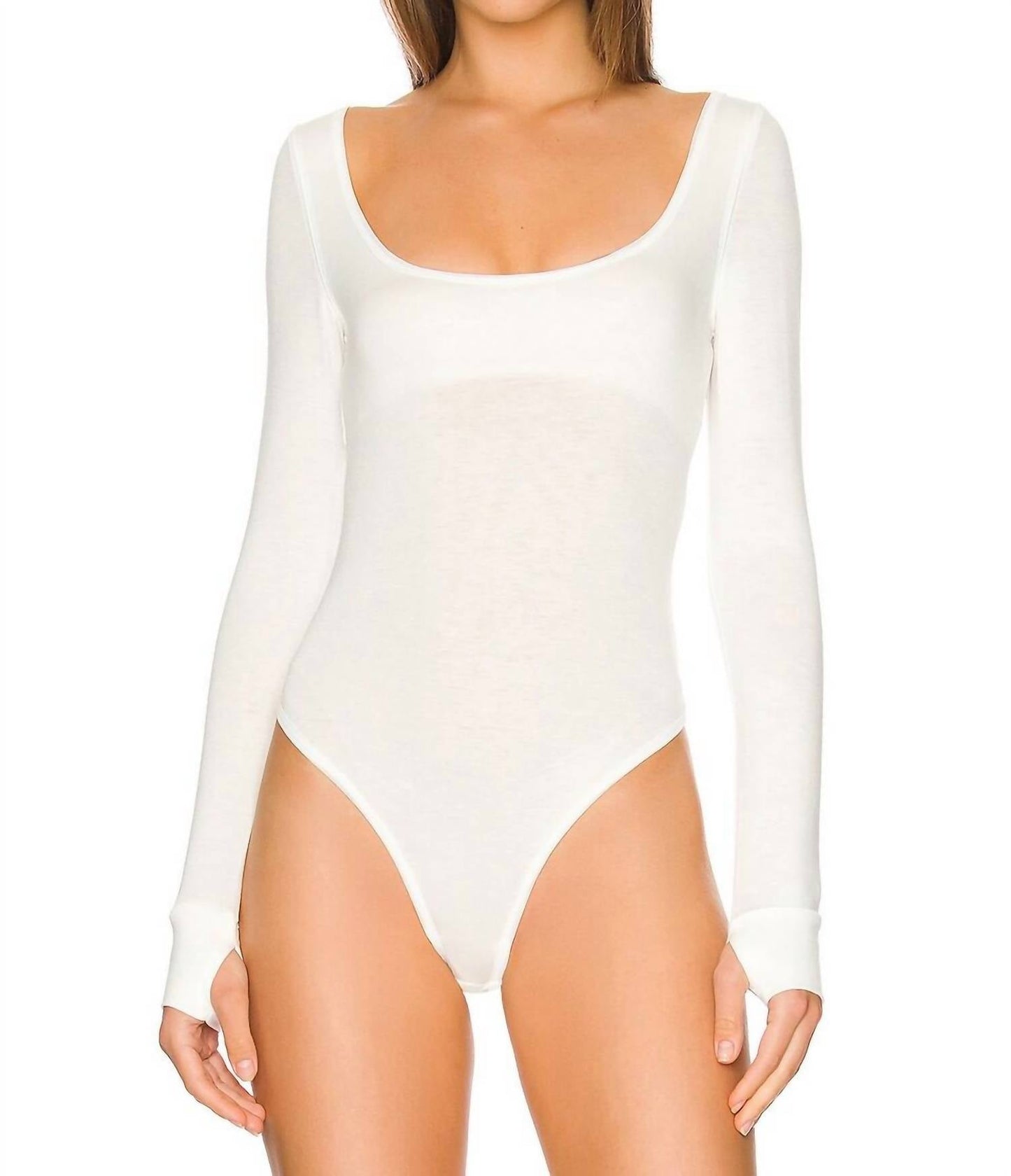Free People - Settle In Scoop Neck Bodysuit