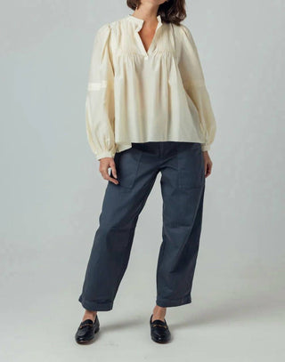 Sundays - Split V- Neck Maple Blouse