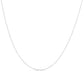 .925 Sterling Silver 0.7mm Slim and Dainty Unisex 18" Inch Ball Bead Chain Necklace