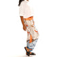 Paparazzi - Satin Scarf Print Pull-on Pant