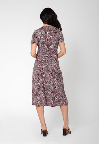 Leota Women's Amiya Midi Dress Black Size XX-Large