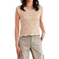 Elan - Cap Sleeve Crochet Sweater