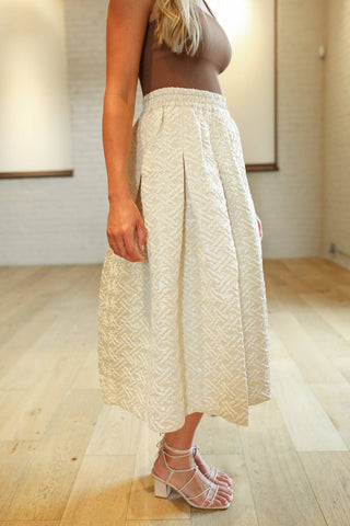 Buru - Quilted Party Midi Skirt