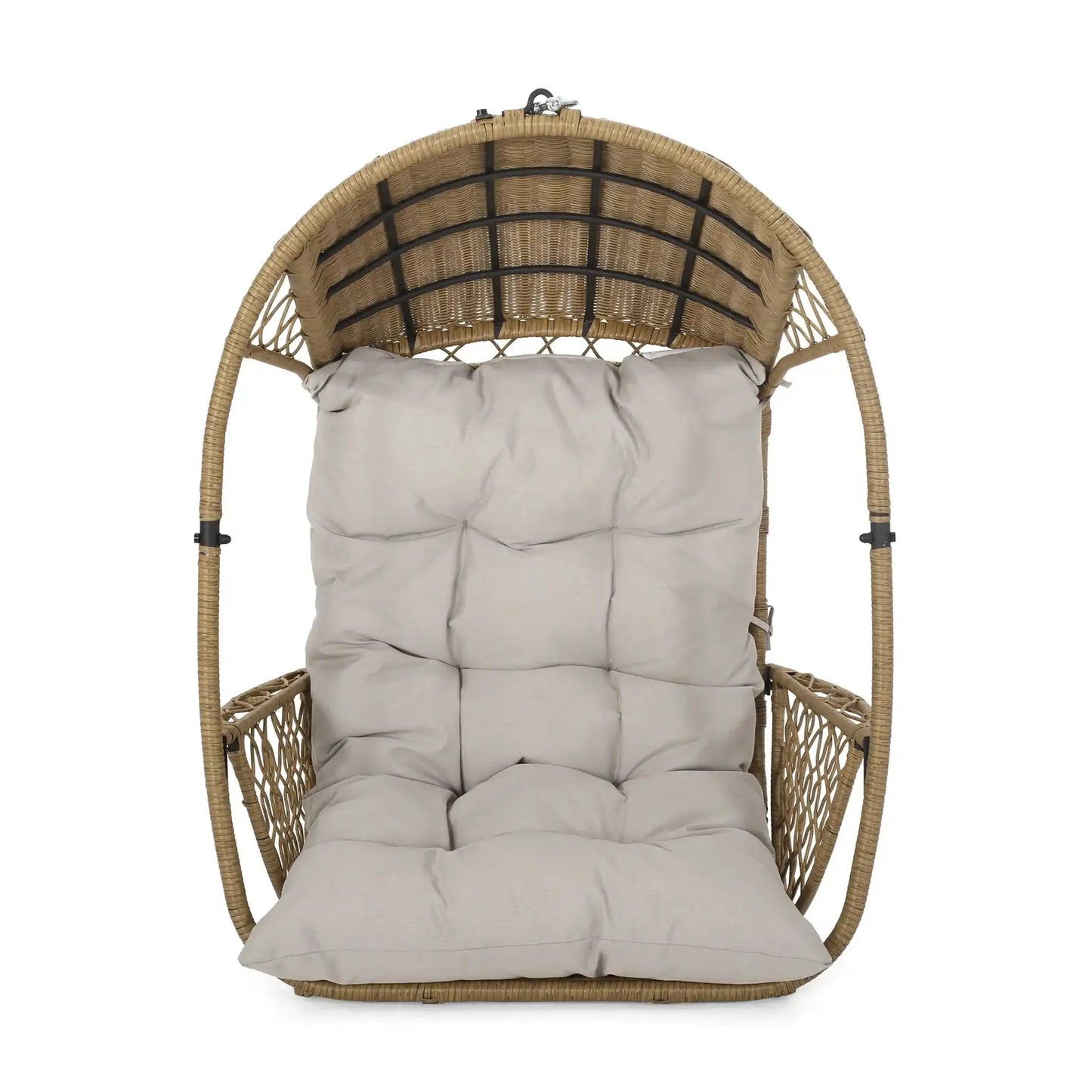 Malia Wicker Hanging Chair With Cushion