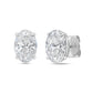 Diana M Jewels - 1.50 Cts Oval Lab Diamond Stud Earrings
