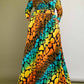 The Curve La - Plus Size Long Sleeve Surplice Wrap Top And Maxi Skirt Set
