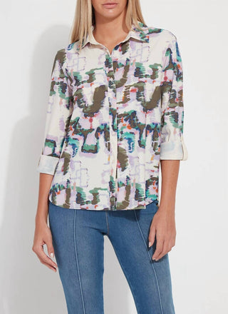 Lysse - Roll Tab Connie Print Shirt