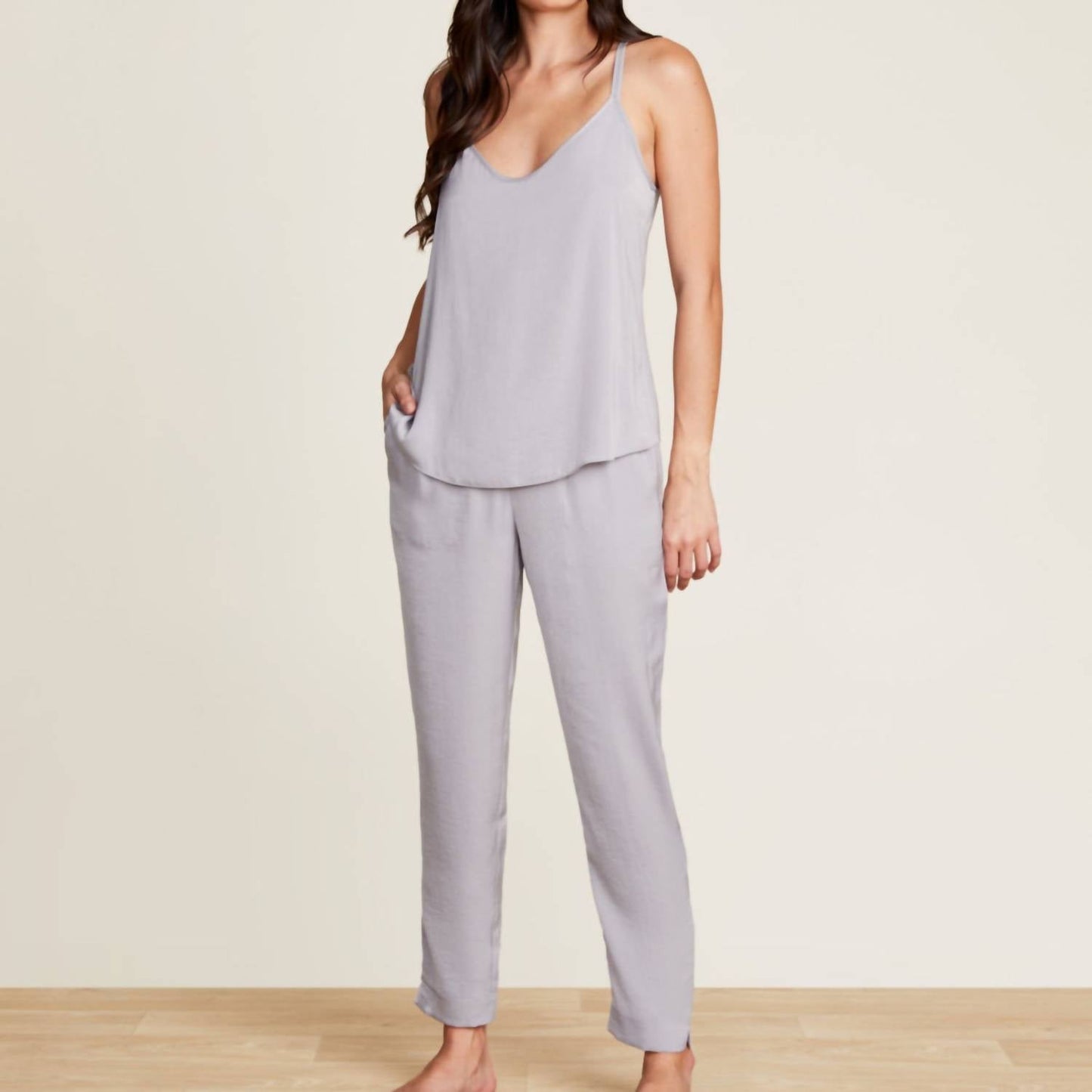 Barefoot Dreams - Washed Satin Tank And Pant Set