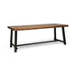 Equilibrium Outdoor Dining Table With Wooden Frame And Slat Top
