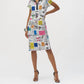 Joseph Ribkoff - Newspaper Print Shift Dress