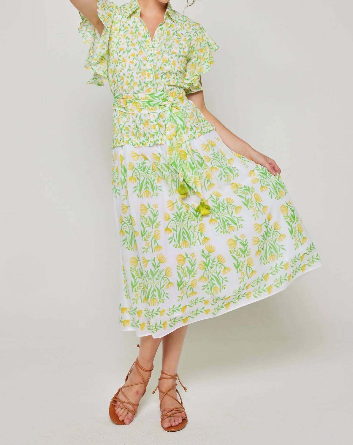 Bella Tu - Tulips Classic Shirtdress