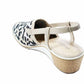 Vaneli - Women's Greer Leopard Wedge Slingback Sandal