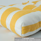 2-Piece High Back Patio Chair Cushion Set, Yellow/White