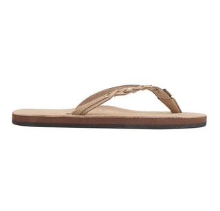 Rainbow Sandals - Women's Flirty Braidy Double Layer Leather Sandal