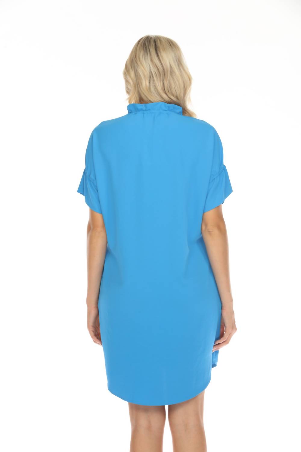 Joseph Ribkoff - Ruffled V-neck Shift Dress
