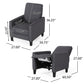Elegant Push Back Chair for Home