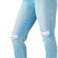 Judy Blue - Mid Rise Star Pocket Boyfriend Jeans