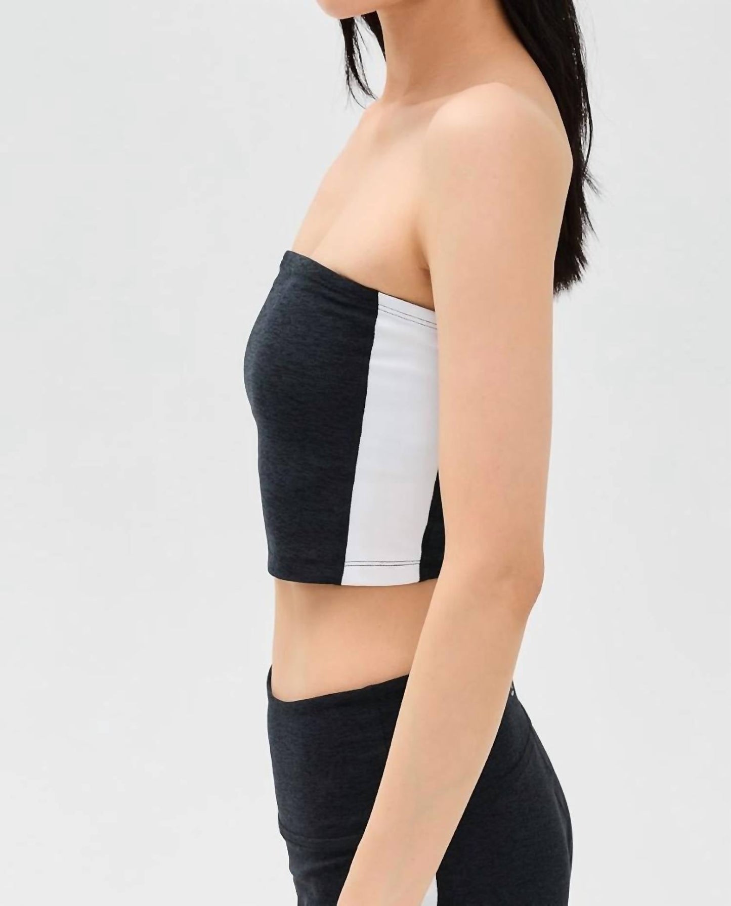 Beyond Yoga - Spacedye Line Up Strapless Cropped Top