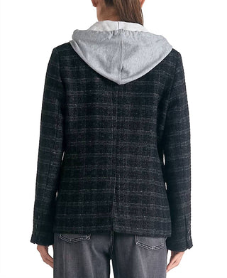 Elan - Harper Layered Blazer Hoodie