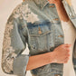 Generation Love - Valex Floral Lace Denim Jacket