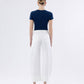 Flying Monkey - High Rise Cuffed Crop Barrel Jeans