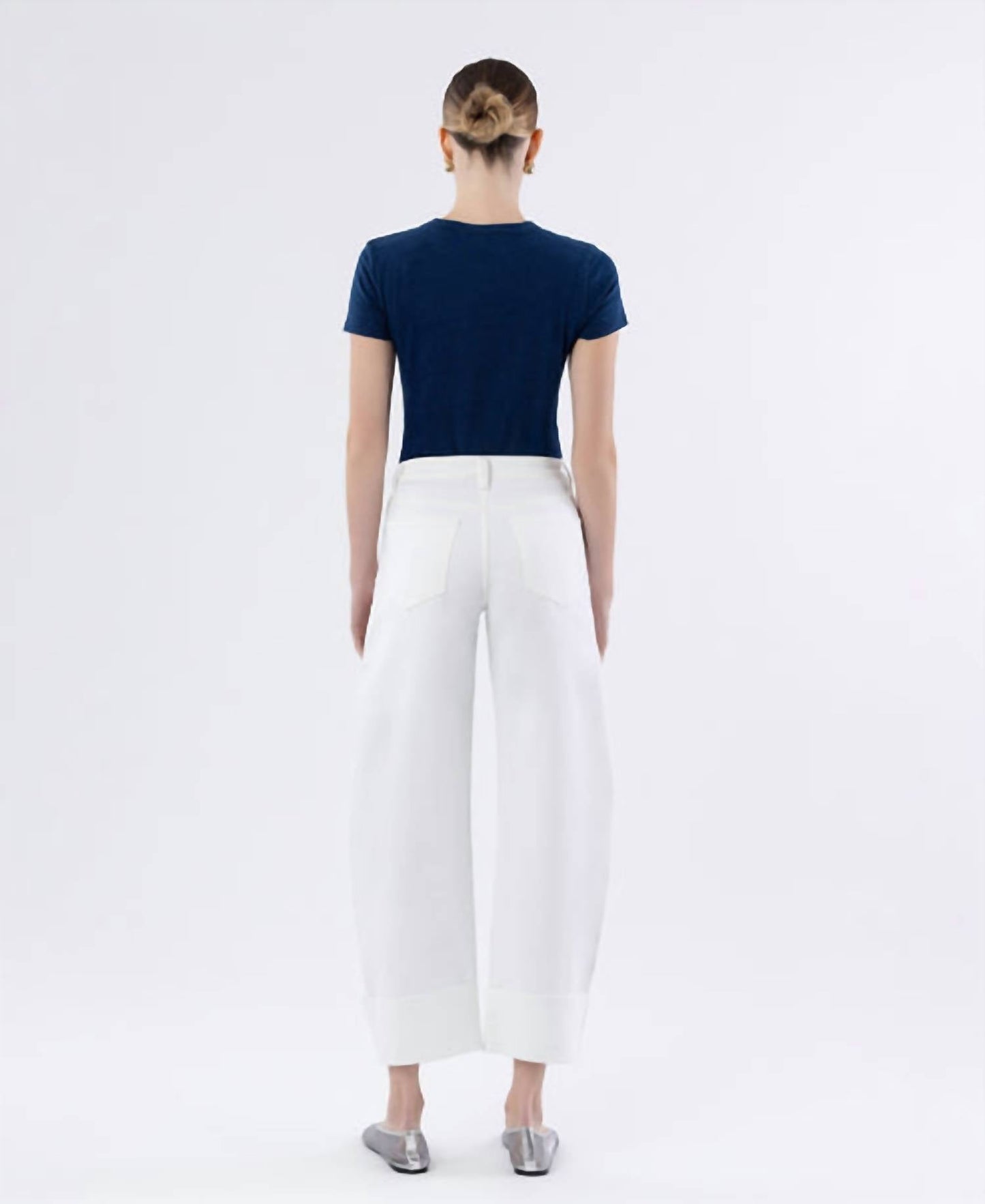 Flying Monkey - High Rise Cuffed Crop Barrel Jeans