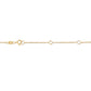 10K Yellow Gold 1/3 Carat Round Brilliant-Cut Diamond Modern Bezel-Set Solitaire 16"-18" Pendant Necklace (H-I Color, SI2-I1 Clarity)