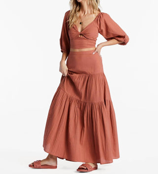 Billabong - Del Sole Puff Sleeves Top