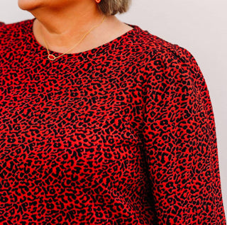 Multiples - Cheetah Knit Top