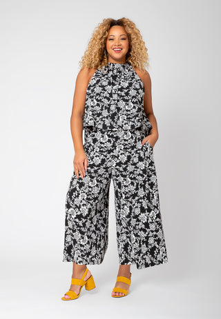 Leota Women's Skyler Floral Jumpsuit Black