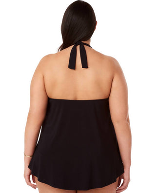 Magicsuit - Plus Size Sophie Halter Cowl Neck Underwire Tankini Top
