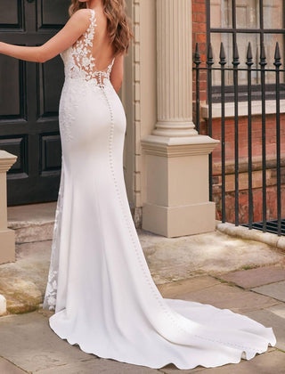 Adore - Stretch Crepe Fit And Flare Wedding Dress