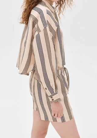 Rag & Bone - Beatrice Cropped Linen Shirt