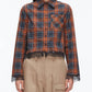 3.1 Phillip Lim - Long Sleeve Cropped Shirt With Lace Hem