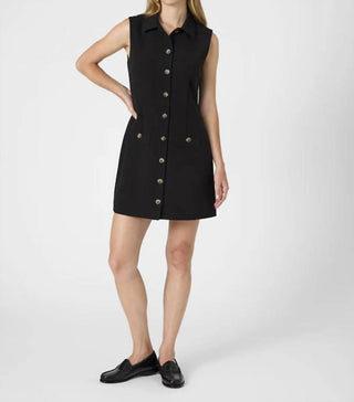 French Connection - Azra Twill Sleeveless Button Dress