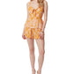Jessica Simpson Women's Emerson Cotton Tie Neck Top Yellow Size X-Small
