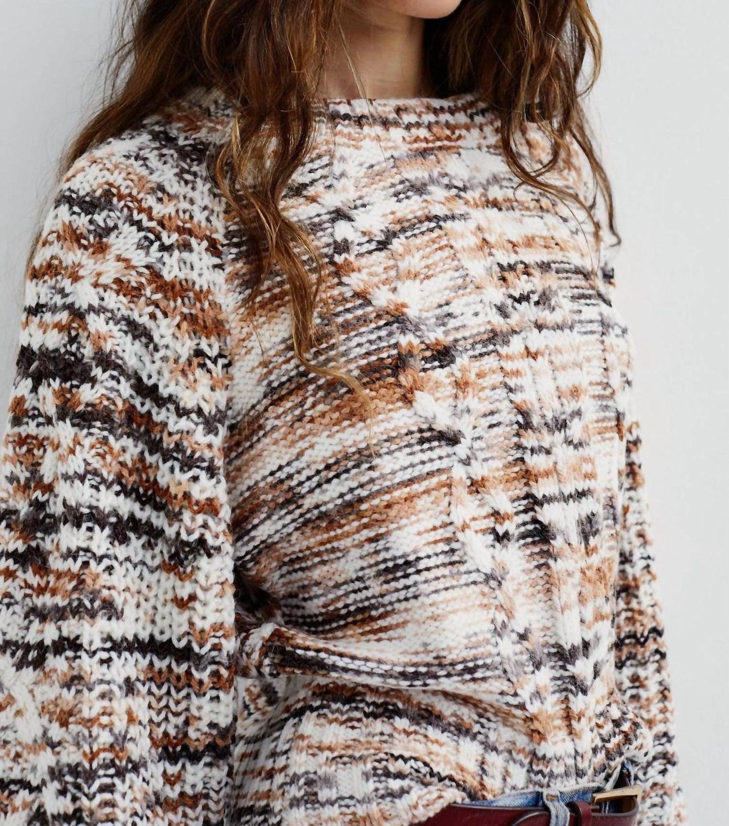 For Love & Lemons - Geri Cable Knit Sweater