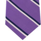 Club Room Men's Adam Twill Stripe Silk Tie Purple Size Regular