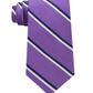 Club Room Men's Adam Twill Stripe Silk Tie Purple Size Regular