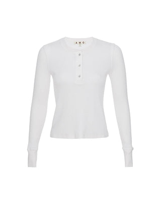 Amo - Thermal Henley Tee