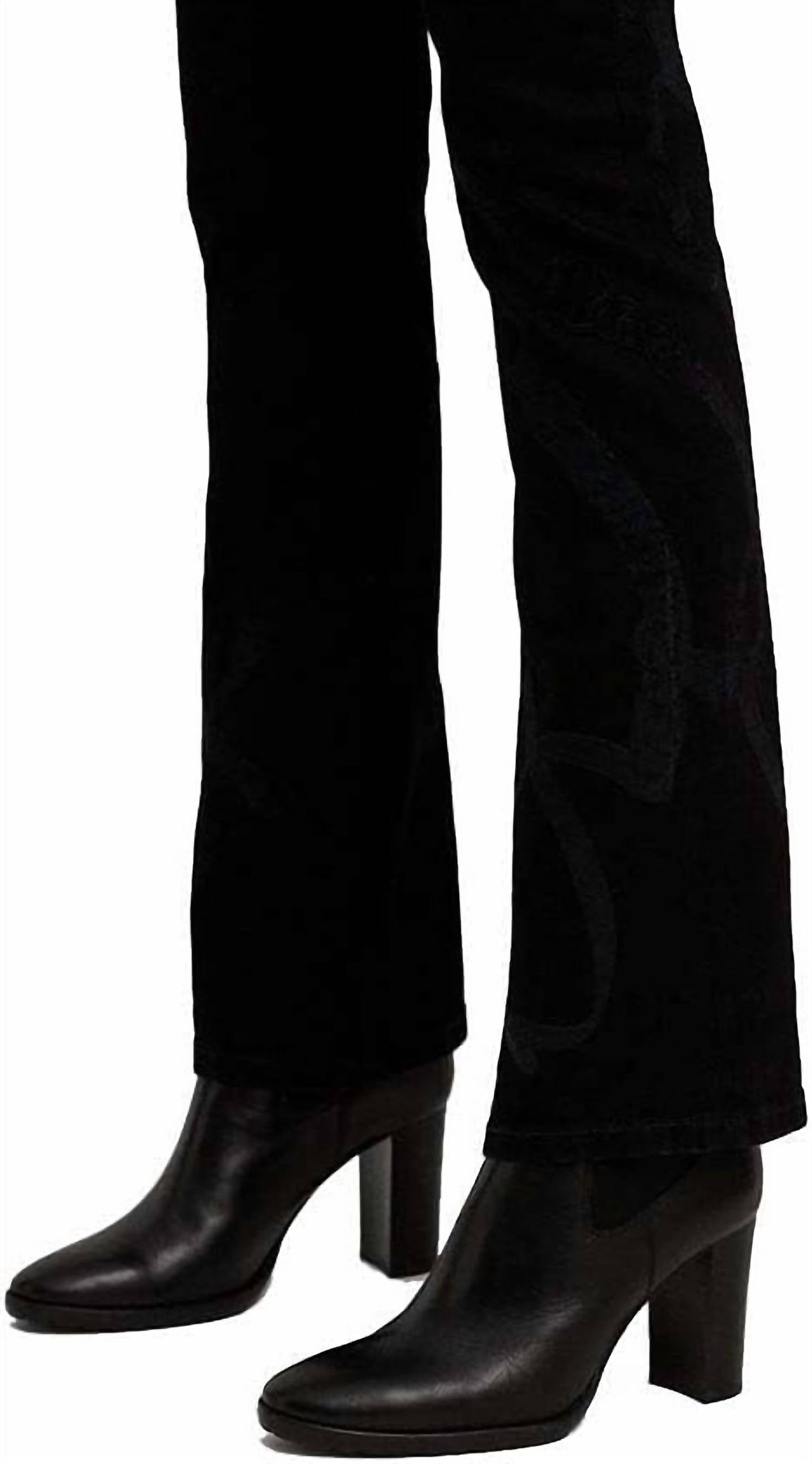 Ralph Lauren - High Rise Flocked Bootcut Jeans