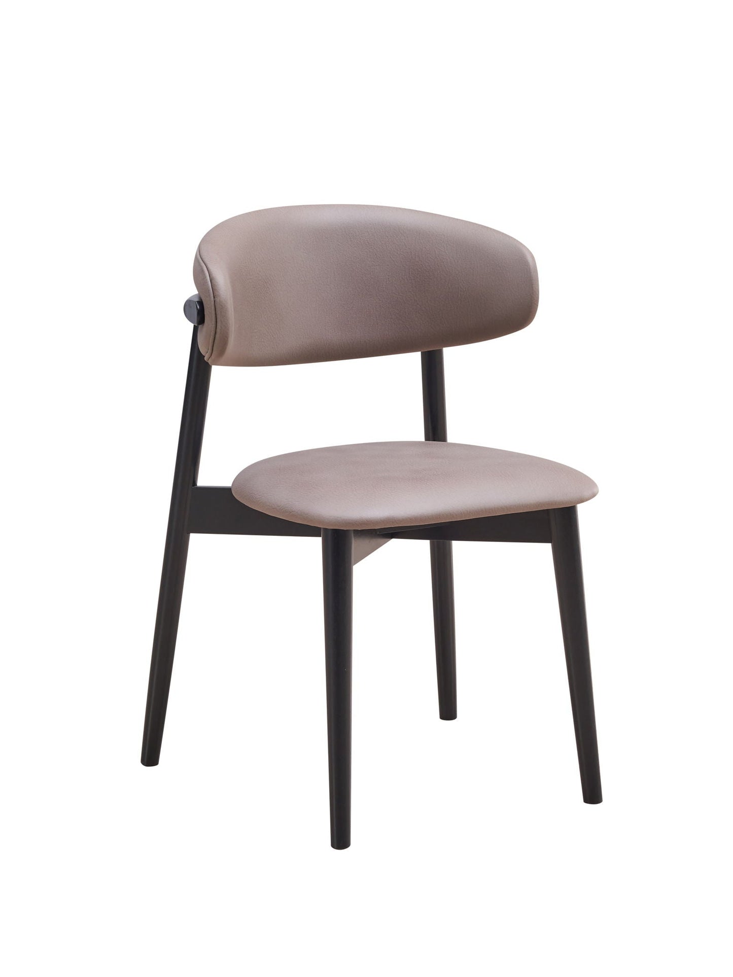 Lanae Polished Microfiber Side Chair (Set of 2) - Gray
