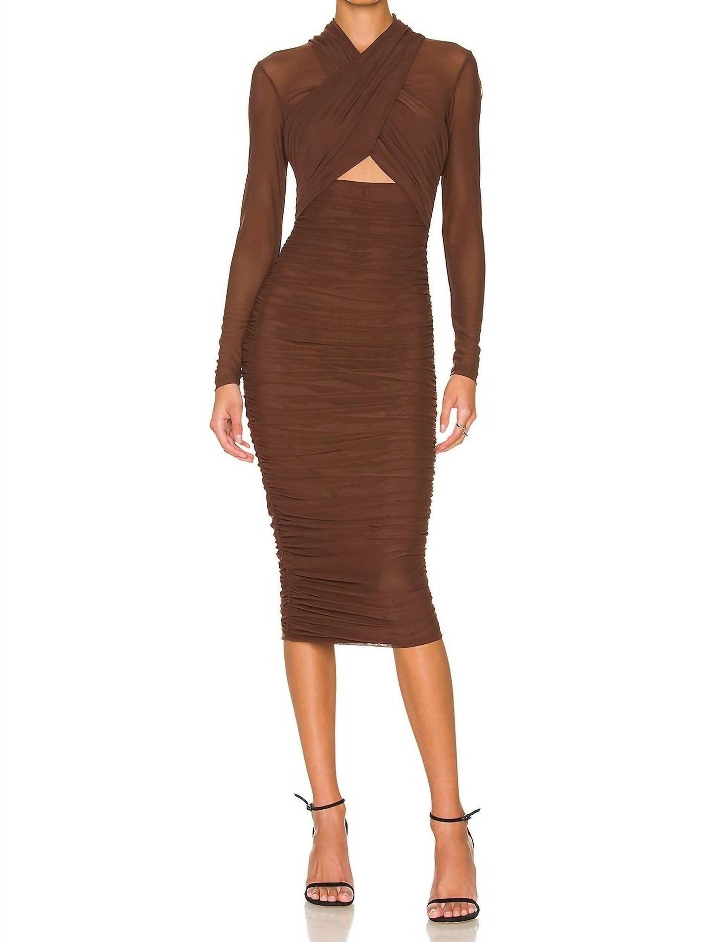 Bardot - Aliyah Long Sleeve Midi Dress