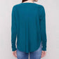 Charlie B - Lace Up Cuffs Knit Sweater