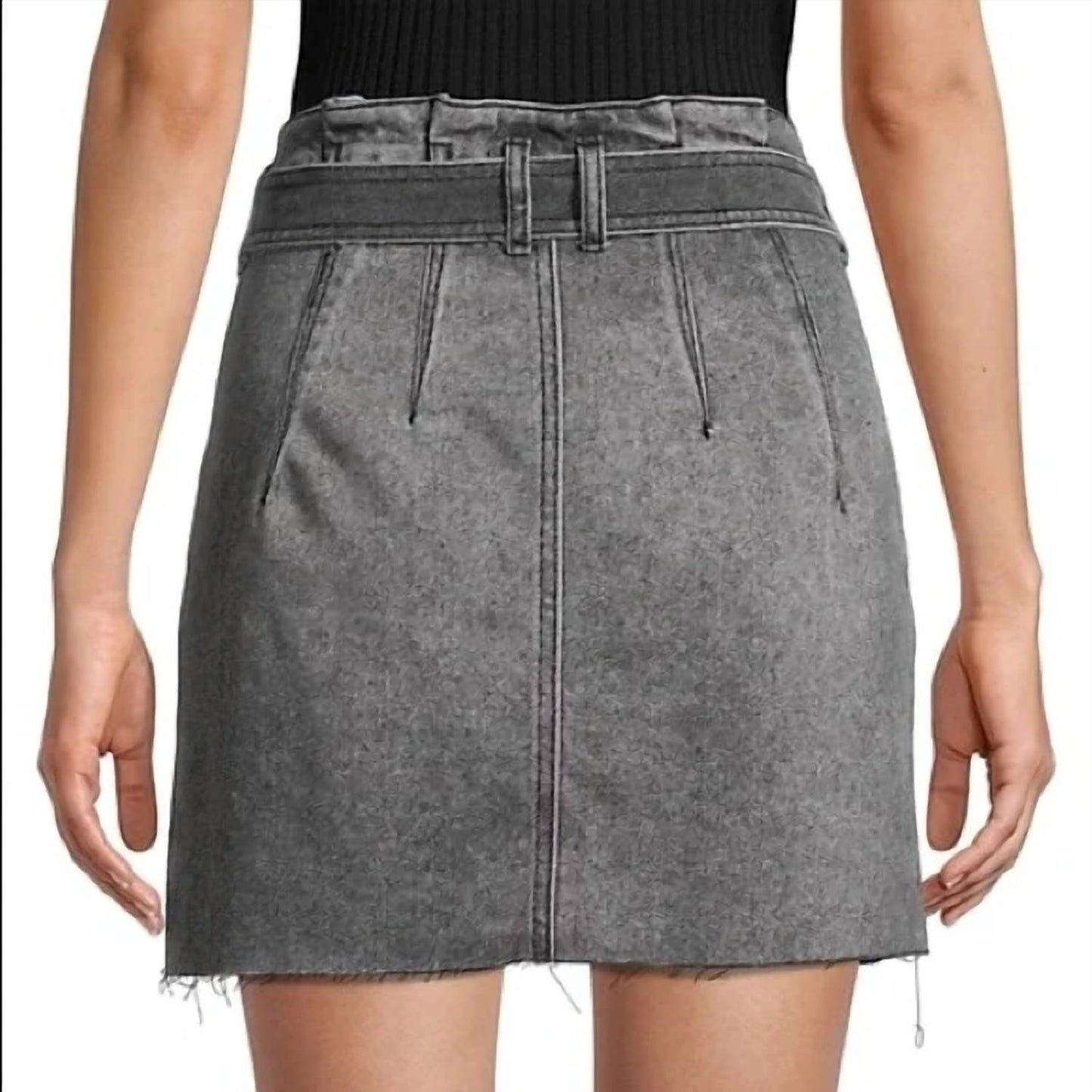 Free People - Tie Waist Jean Skirt