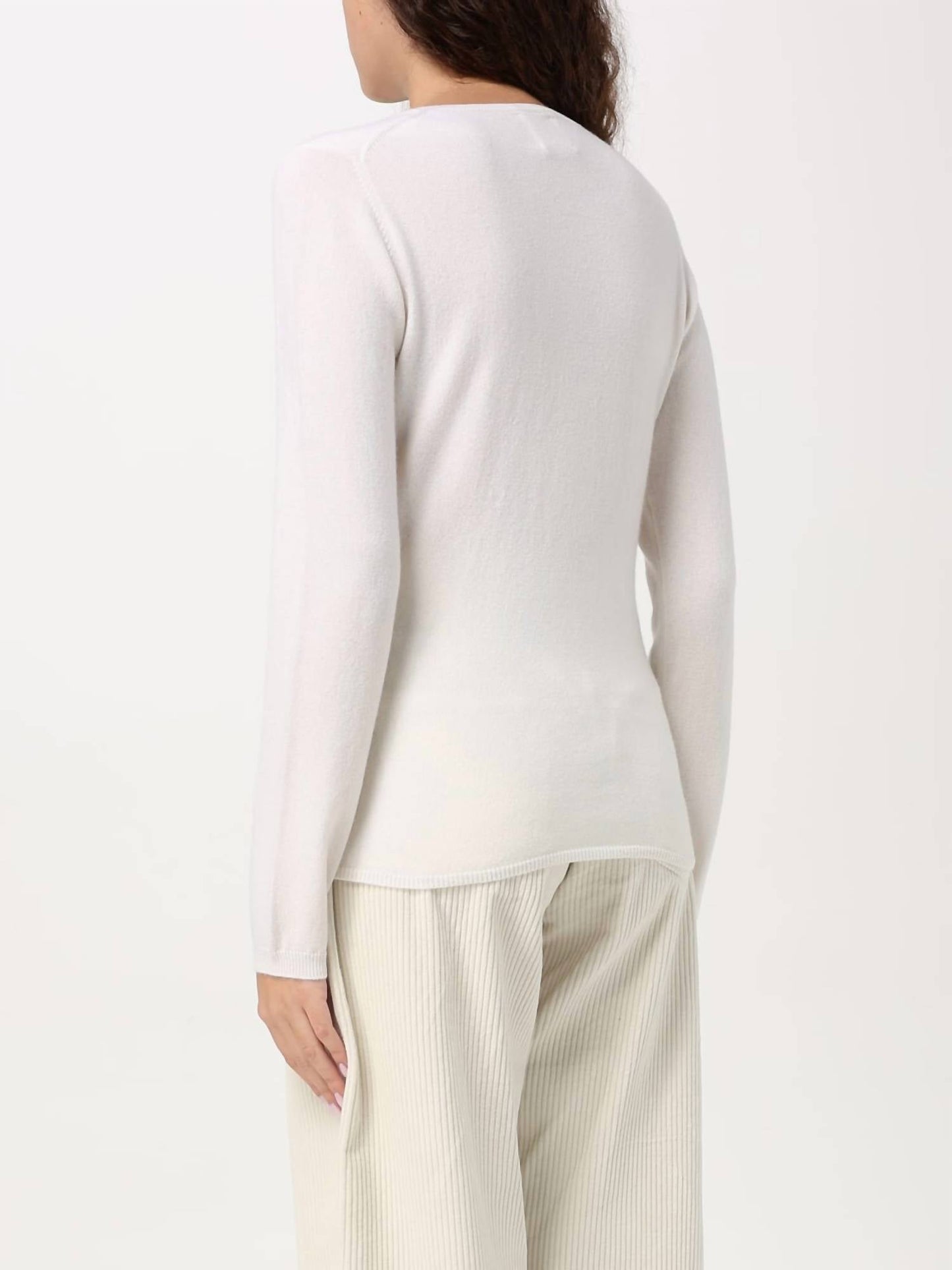 Allude - RD Crew Neck Cashmere Blend Sweater