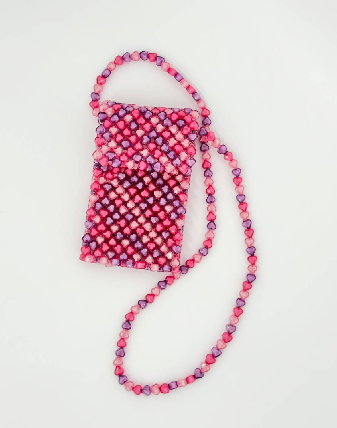 Bari Lynn - Girl's Beaded Heart Phone Bag